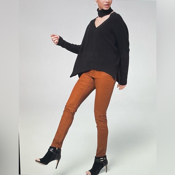 NWT WHBM Highrise Coated Skinny Jeans Size 2R - Picture 3 of 16